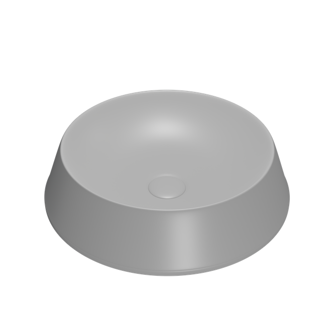 K980 Round Ceramic Wash Basin, 42cm Countertop Vessel, Multi-Color