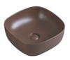 K520 Contemporary Colored Ceramic Vessel Sink, Square & Rectangular