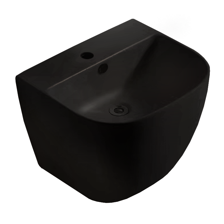 BG022 50cm Wall-Hung Basin with Faucet Hole