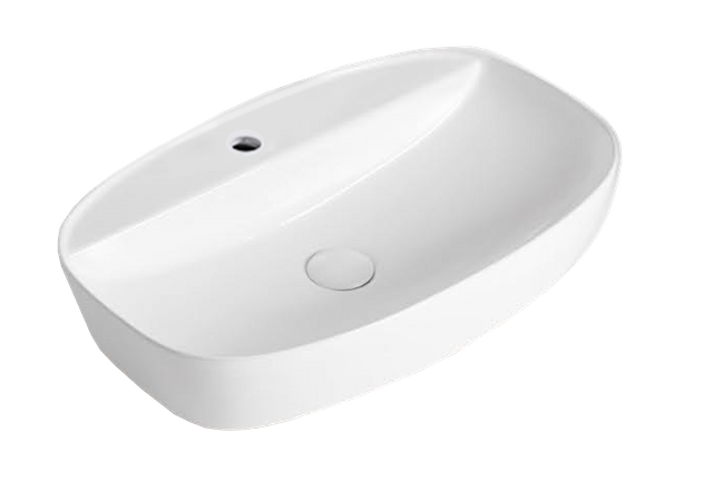 K626 42-60cm Geometric Art Basin with Angular Design for Modern Vanity