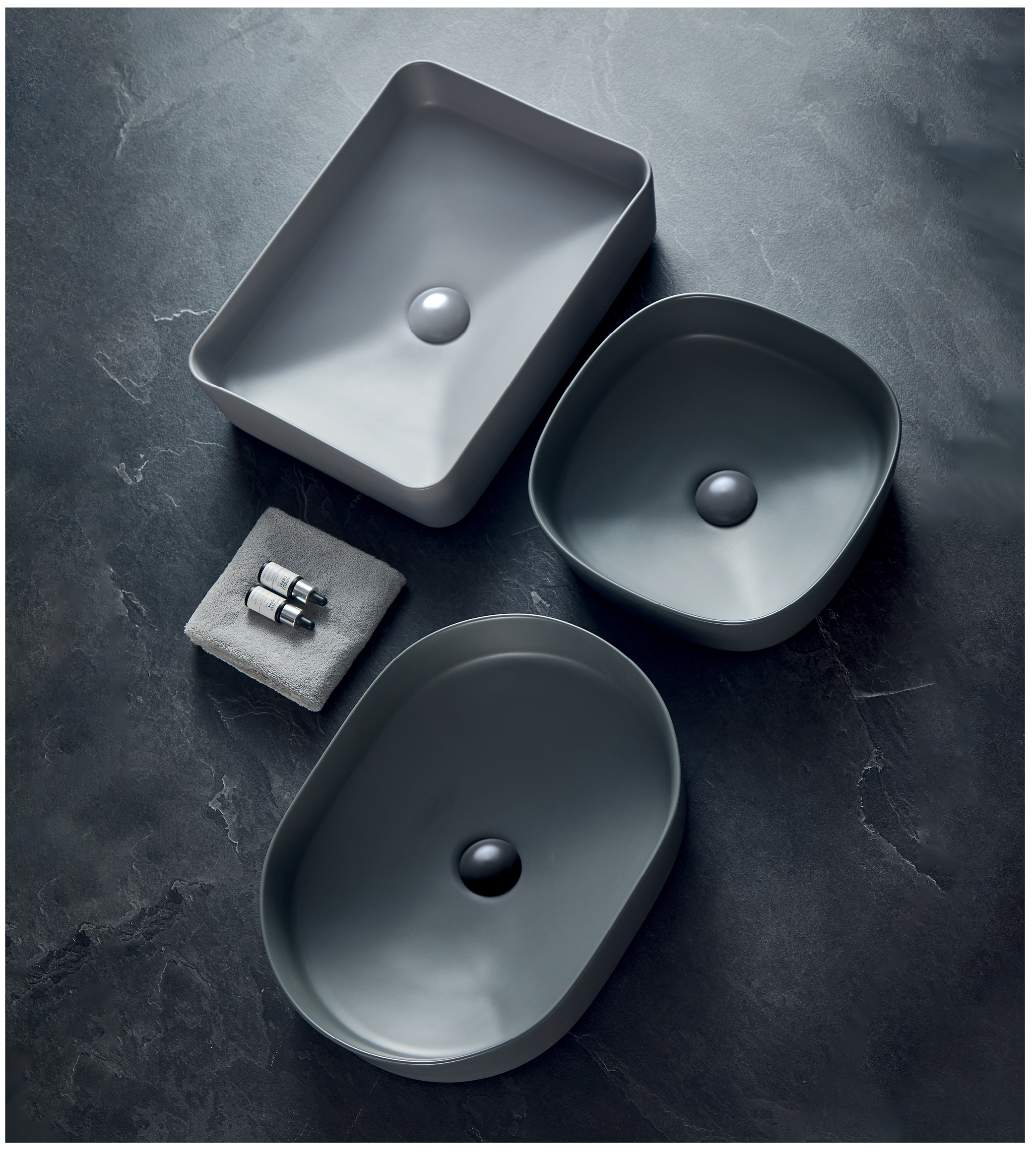 K524 Spacious Colored Ceramic Vessel Sink, Oval/Rectangular, Multi-Size