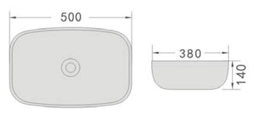 K505 Elegant Oval Ceramic Vessel Sink, Multi-Size, Colored Wash Basin