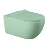 H837B Matt Aqua Green Wall Hanging Ceramic Toilet Bowl