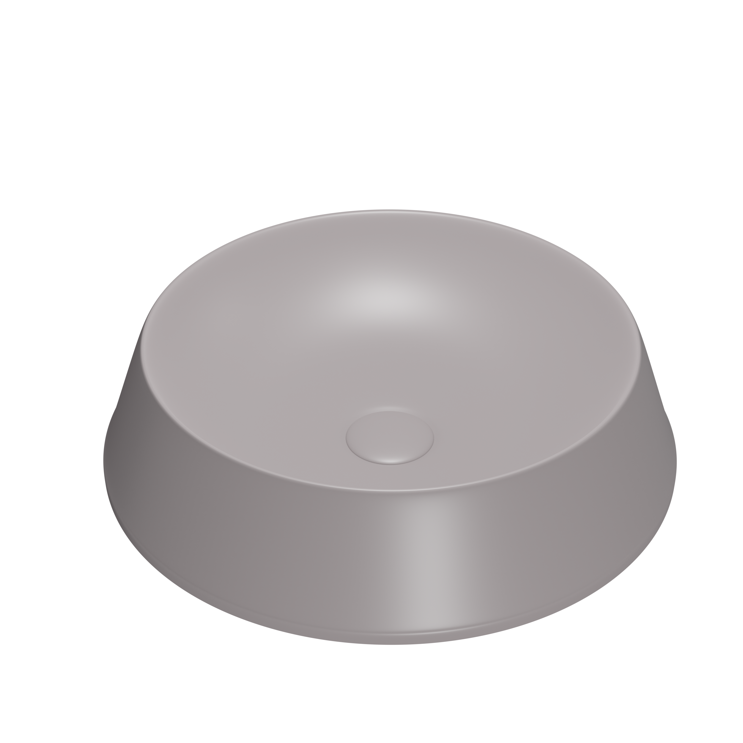 K980 Round Ceramic Wash Basin, 42cm Countertop Vessel, Multi-Color