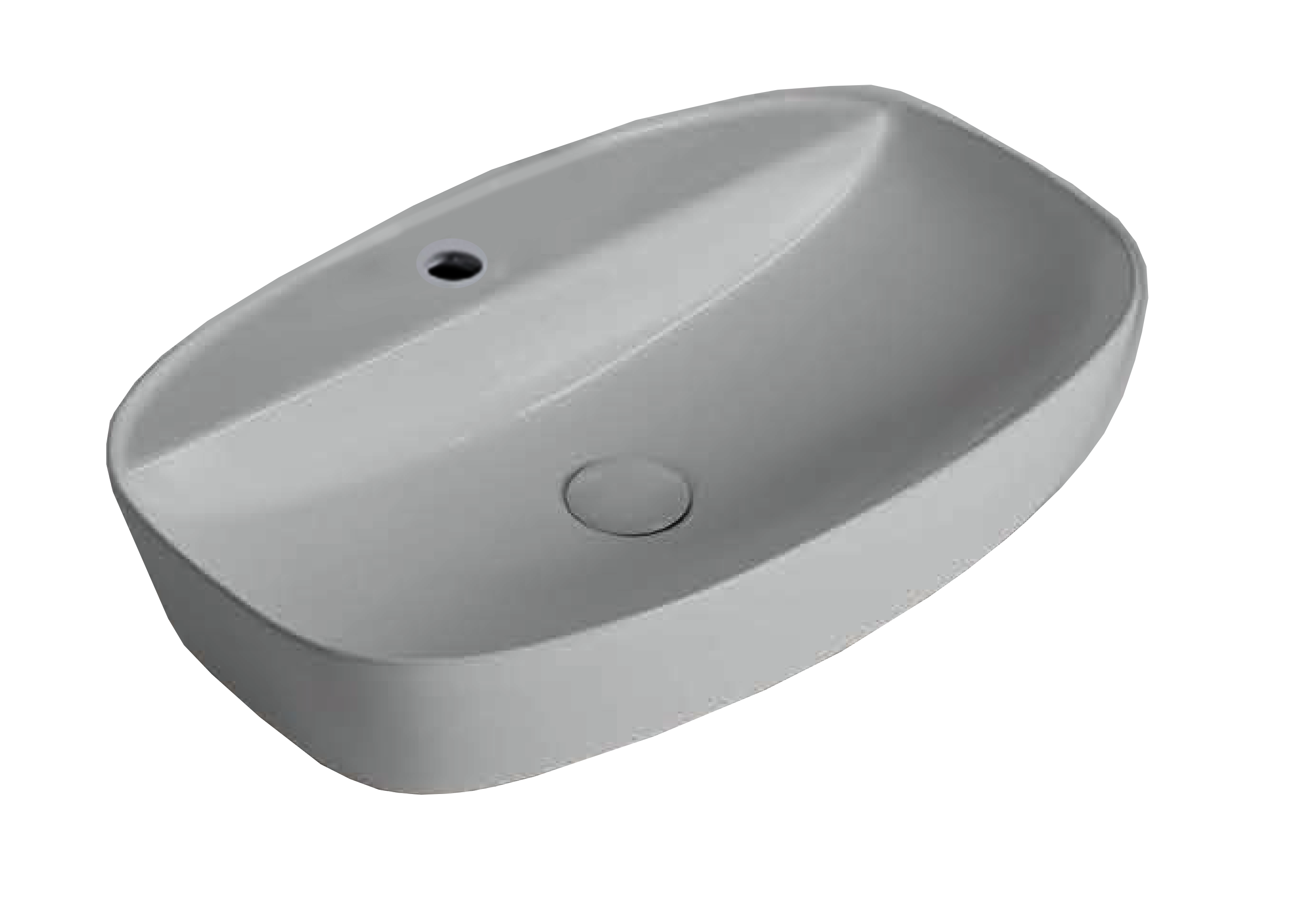 K626 42-60cm Geometric Art Basin with Angular Design for Modern Vanity