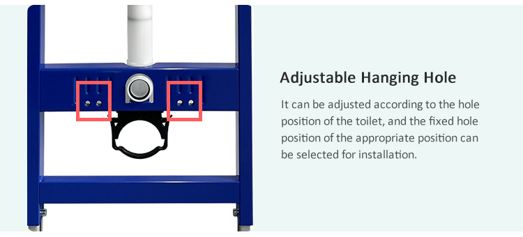 adjustable toilet hanging hole