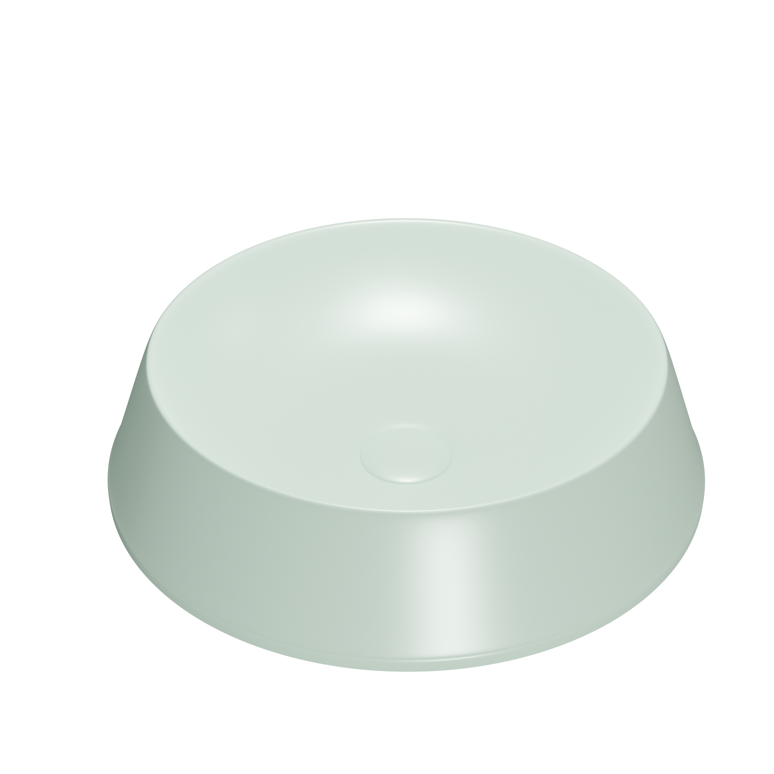 K980 Round Ceramic Wash Basin, 42cm Countertop Vessel, Multi-Color