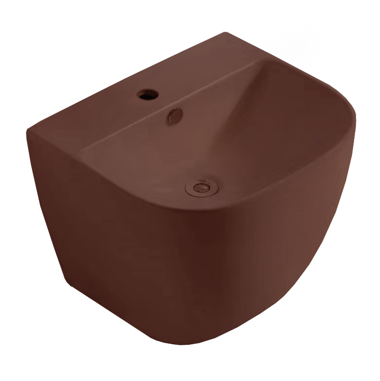 BG022 50cm Wall-Hung Basin with Faucet Hole