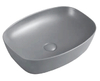 K505 Elegant Oval Ceramic Vessel Sink, Multi-Size, Colored Wash Basin