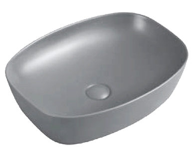 K505 Elegant Oval Ceramic Vessel Sink, Multi-Size, Colored Wash Basin