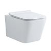 H814B Square Design Rimless Flushing Ceramic Wall Mounted Toilet