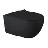 H837B Floating Wall Hanging Matt Black Ceramic Wc