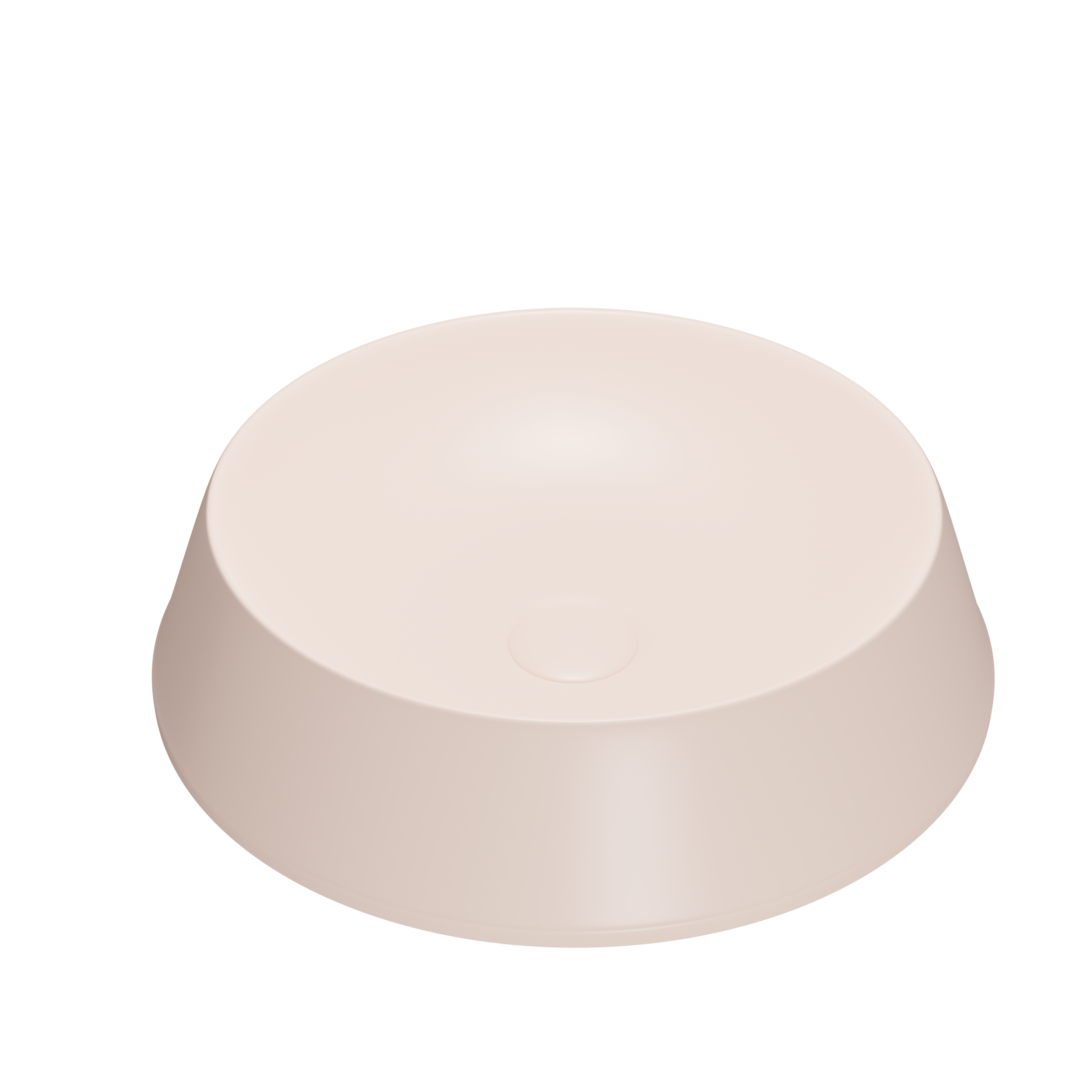 K980 Round Ceramic Wash Basin, 42cm Countertop Vessel, Multi-Color