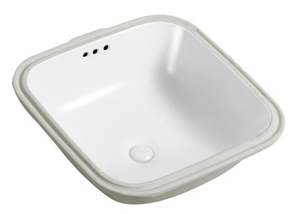 C301 44-59cm Square Design Dual-Size Undermount Basin for Vanity Cabinet