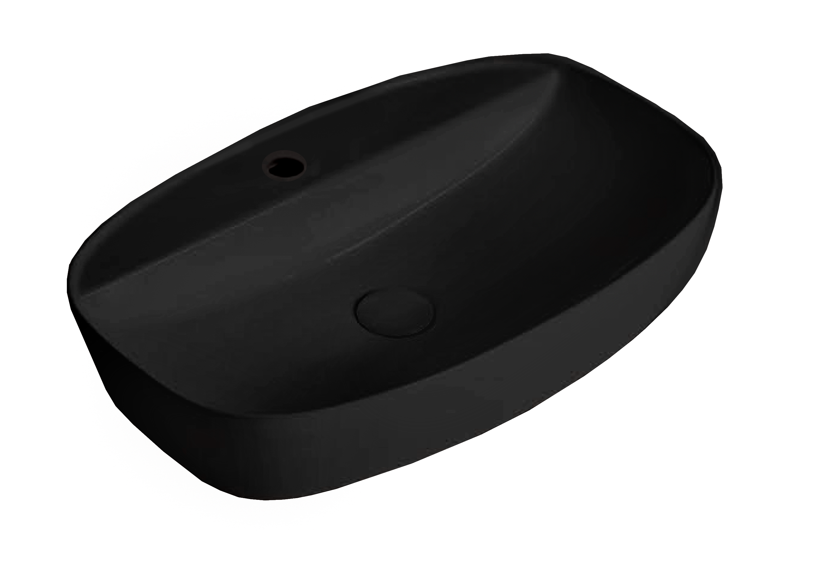 K626 42-60cm Geometric Art Basin with Angular Design for Modern Vanity