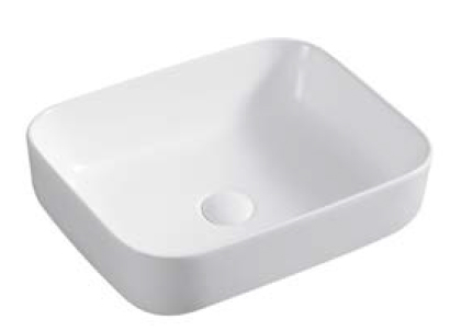 K954 Modern Colored Ceramic Art Basin, Square/Rectangular Vessel Sink
