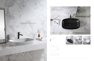 K1033 600x380mm Low-Profile Art Basin for Modern Vanity