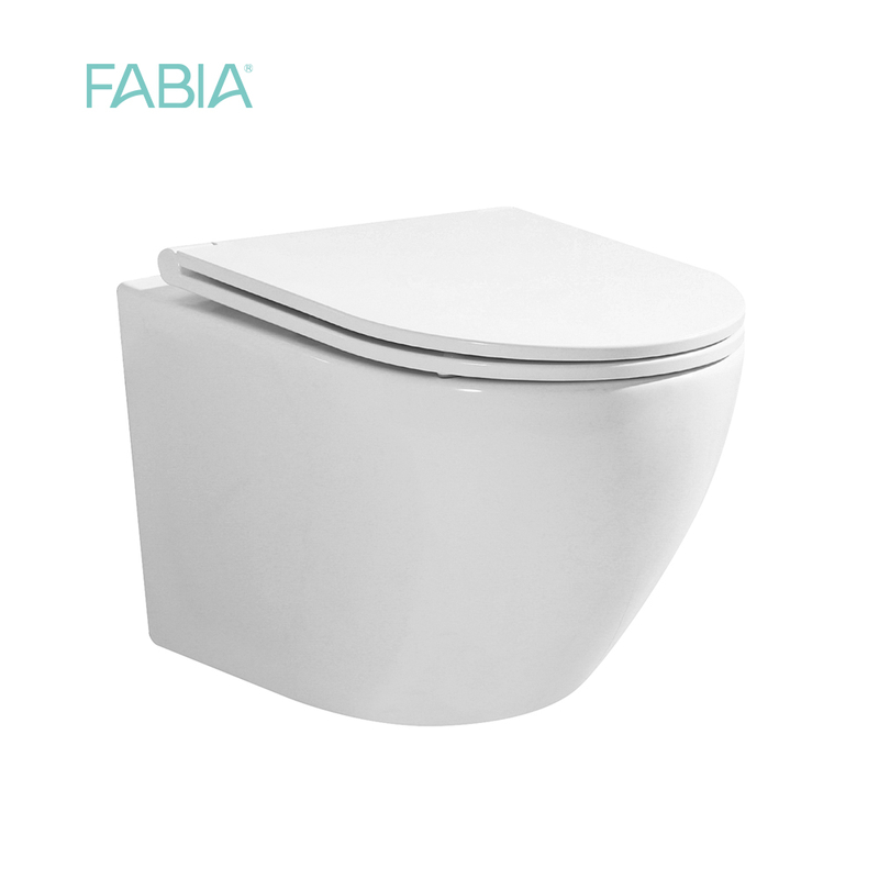 H817B European Design Round Shape Wall Hung Toilet