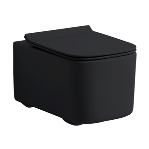 H832B Bathroom P Trap Wall-hung Black Toilet Bowl