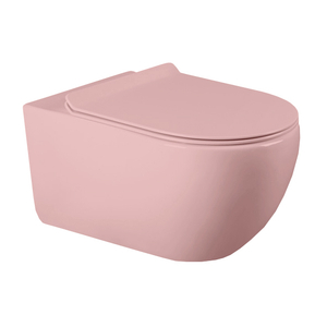 H837B Moden Design Wall Mounted Matt Pink Toilet