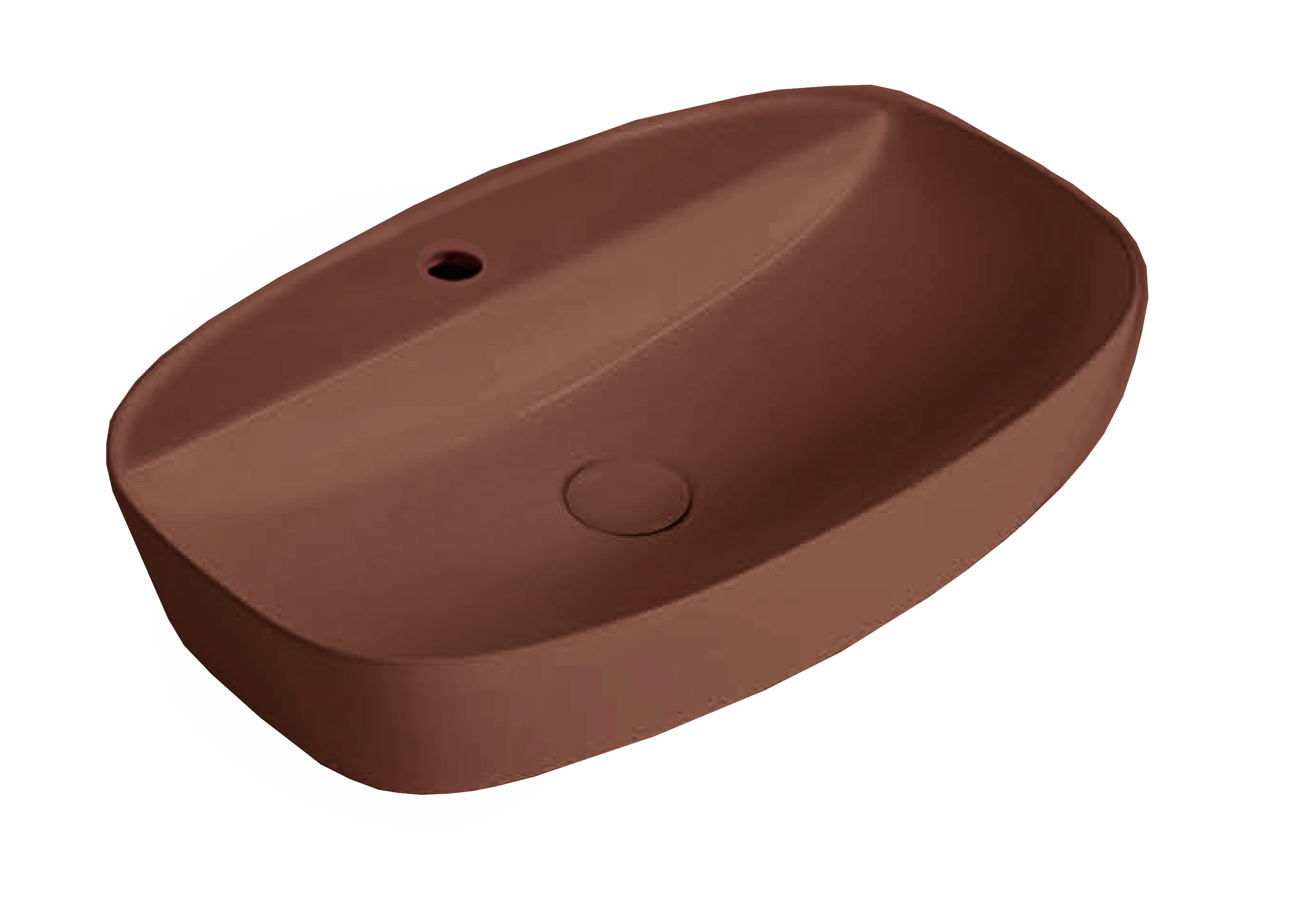 K626 42-60cm Geometric Art Basin with Angular Design for Modern Vanity