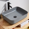 K954 Modern Colored Ceramic Art Basin, Square/Rectangular Vessel Sink