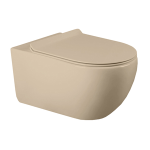 H837B Matt Khaki Colored Wall Hung Toilet Wc