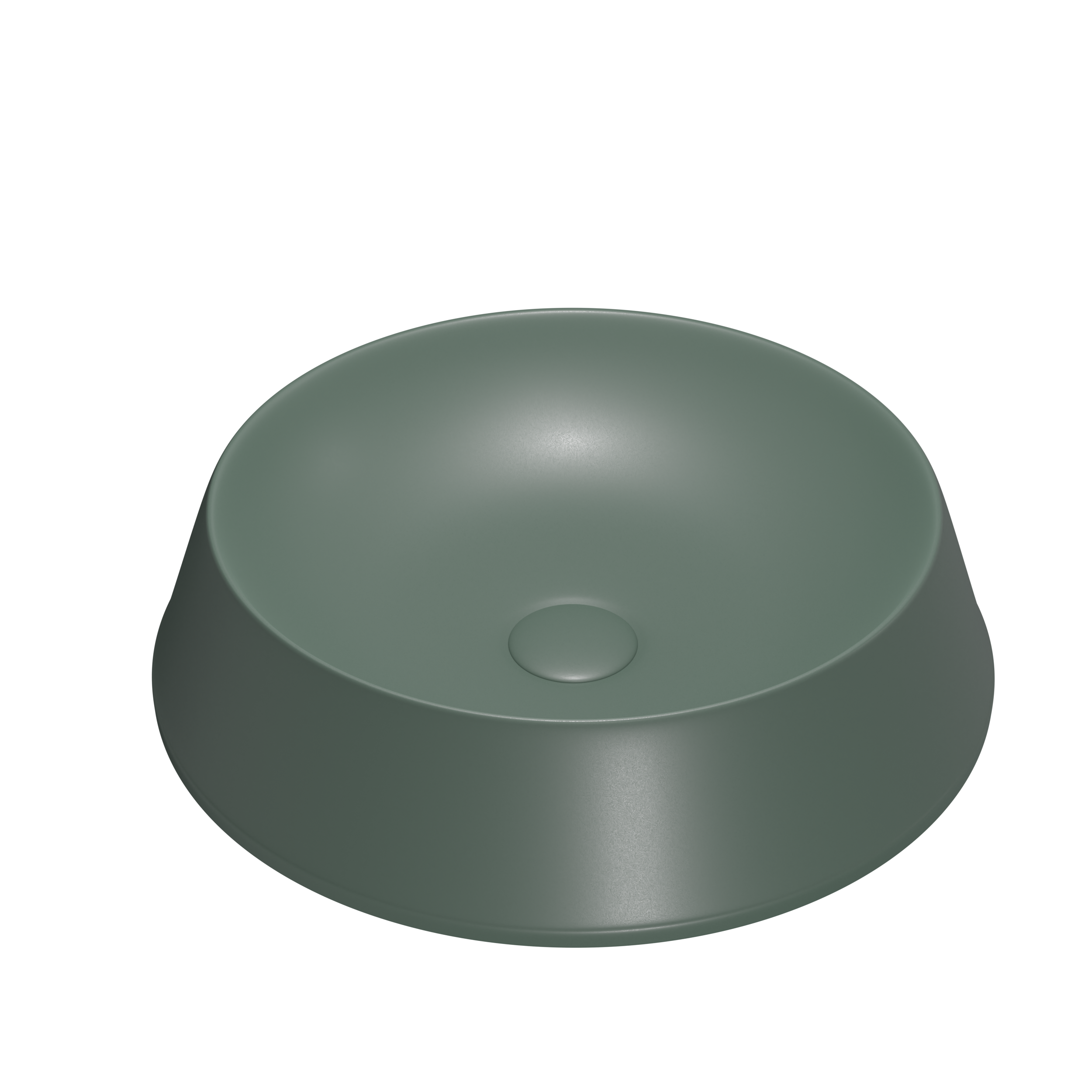 K980 Round Ceramic Wash Basin, 42cm Countertop Vessel, Multi-Color