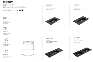 C8382 60-120cm Slim Profile Cabinet Basin Design