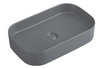 K523 Sleek Colored Ceramic Vessel Sink, Oval/Rectangular, Multi-Size