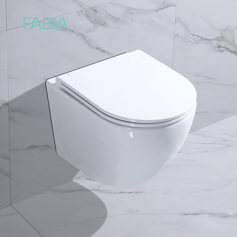 round wall hung toilet