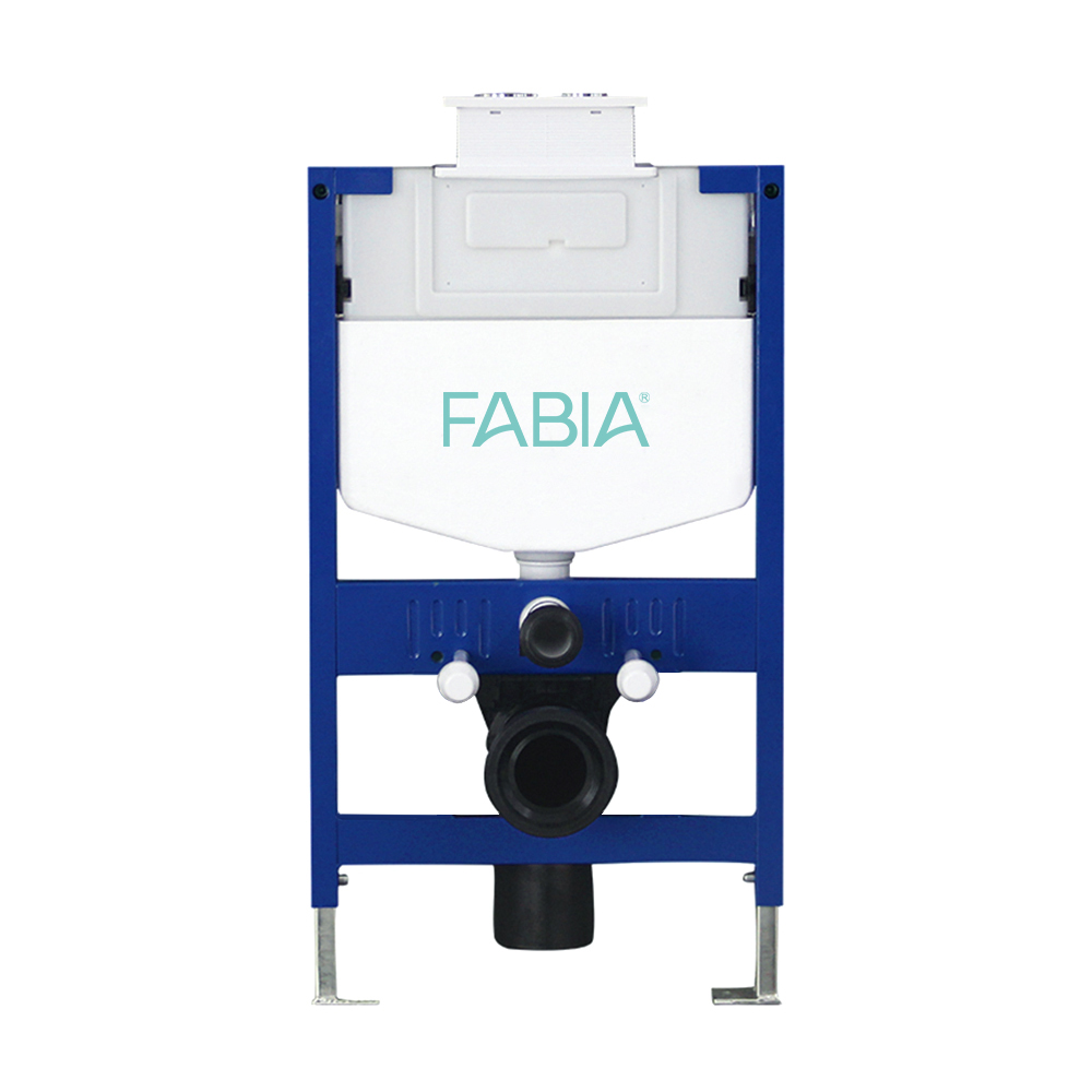 AJ103 Durable Hdpe Top Push Button Strong Lower Height Toilet Tank In Wall Concealed Cistern