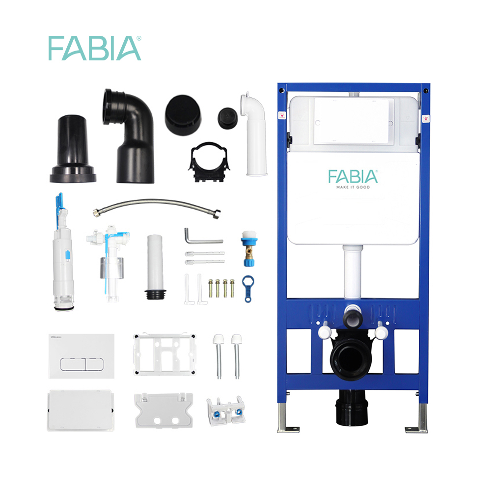 Fabia Factory Watermark Concealed Pneumatic High Volume Dual Flush Plastic Toilet Tank M41-B