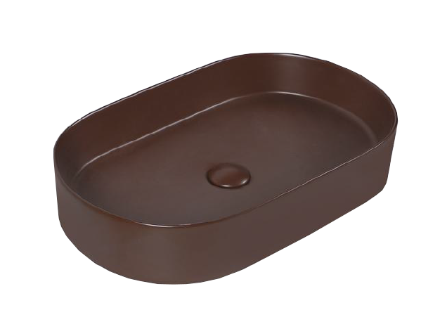 K524 Spacious Colored Ceramic Vessel Sink, Oval/Rectangular, Multi-Size