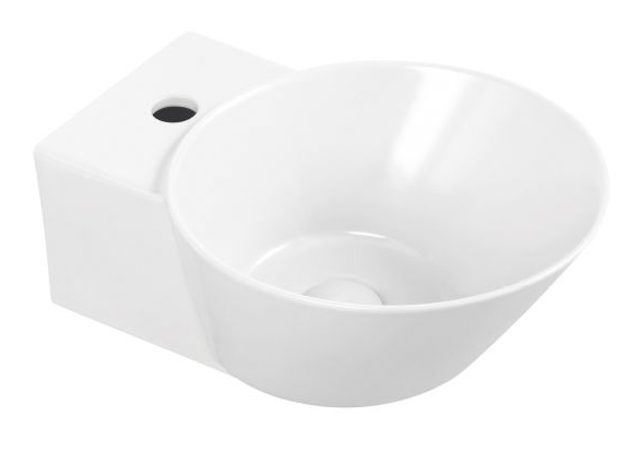 K1036/K1037 Unique Colored Ceramic Art Basin, Round & Oval Vessel
