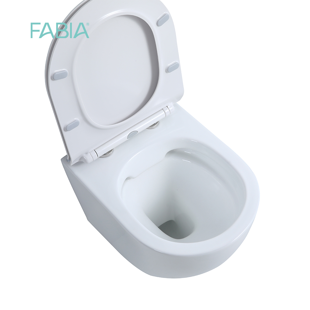 H817B European Design Round Shape Wall Hung Toilet